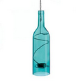 Blue Bottle Hanging Lamp